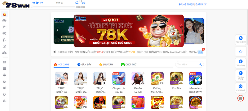 78WIN – Nhà cái số 1 giải trí đẳng cấp cho dân chơi 4.0