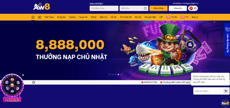 AW8 – Nhà cái uy tín, lừng danh trên thị trường giải trí