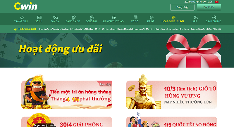 CWIN - Nhà cái cá cược casino đỉnh nhất Việt Nam