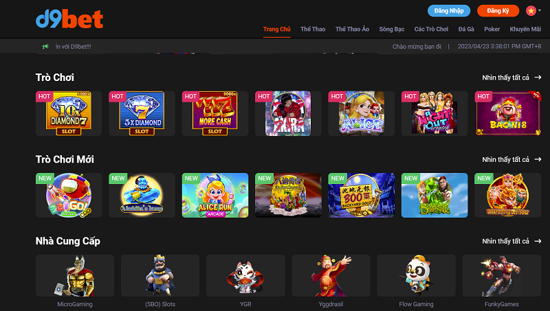 D9BET -  Nhà cái uy tín xanh chín hàng đầu cho cược thủ