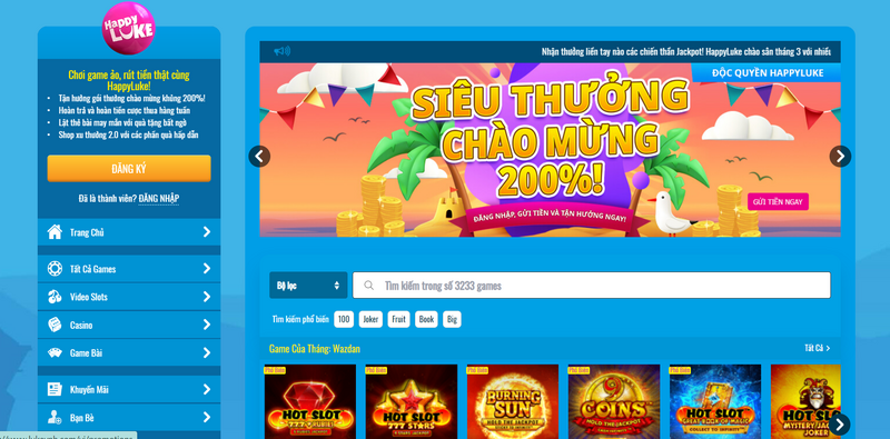 HAPPYLUKE - Thiên đường săn thưởng thú vị khiến bạn mê say