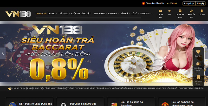 VN138 - Nhà cái đầy sức hút với dân cược Việt