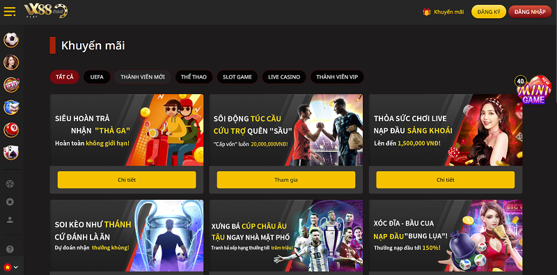 VX88 - Nhà cái cá cược chất lượng đỉnh cao nhất Việt Nam